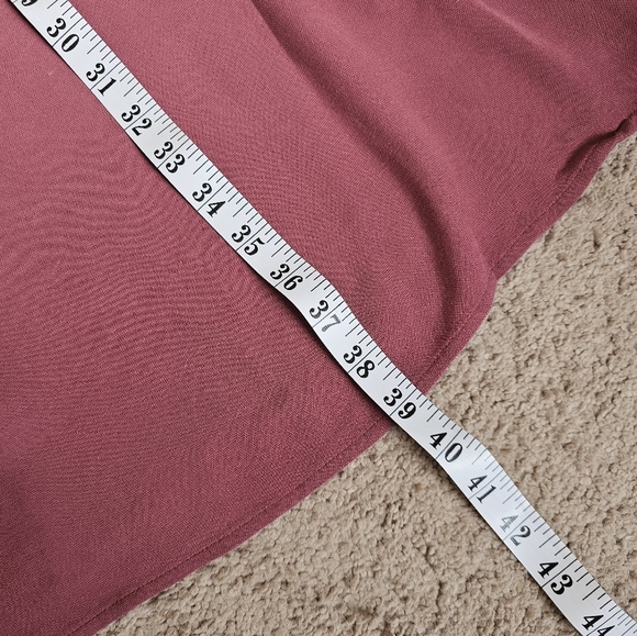 Aritzia Wilfred size medium rose colored midi dress ellipse cold shoulder - Picture 6 of 8